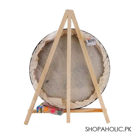 Mr. Art Magic 100% Pure Cotton Easel With Round Canvas, X-Large, Black, 606-3920 - Image 3