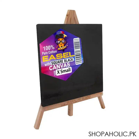 Mr. Art Magic 100% Pure Cotton Easel With Square Canvas, X-Small, Black, 551-3906 - Main Image