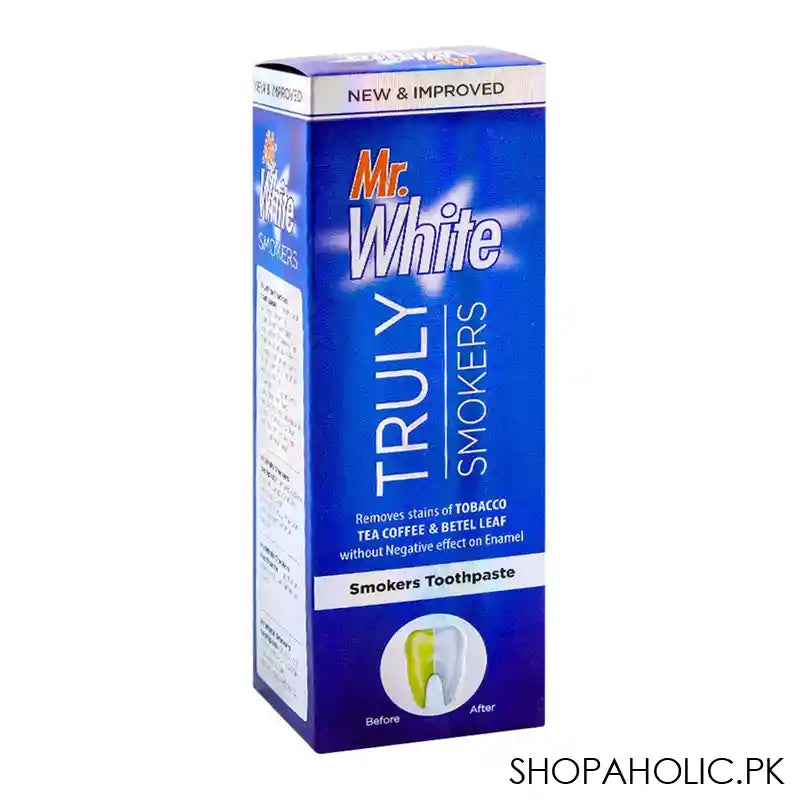 Buy Mr. White Truly Smokers Toothpaste 120g in Pakistan – Shopaholic.pk