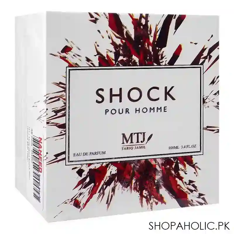 mtj tariq jamil shock pour homme eau de parfum, for men, 100ml image2