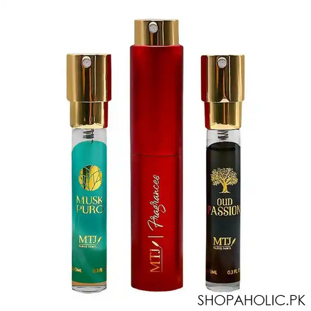 mtj tariq jamil the gold collection travel kit, for women, 3x 10ml main image
