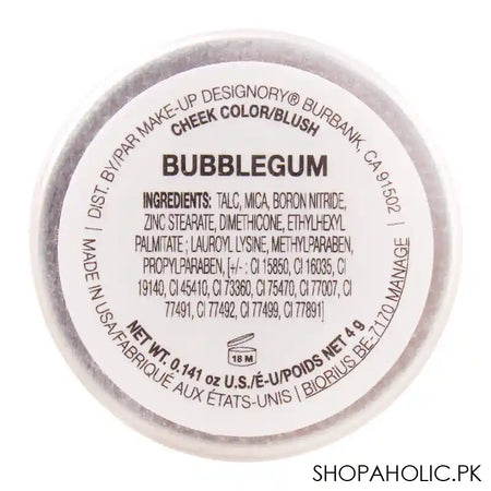 MUD Makeup Designory Cheek Color Blush Refill, Bubblegum - Image 4