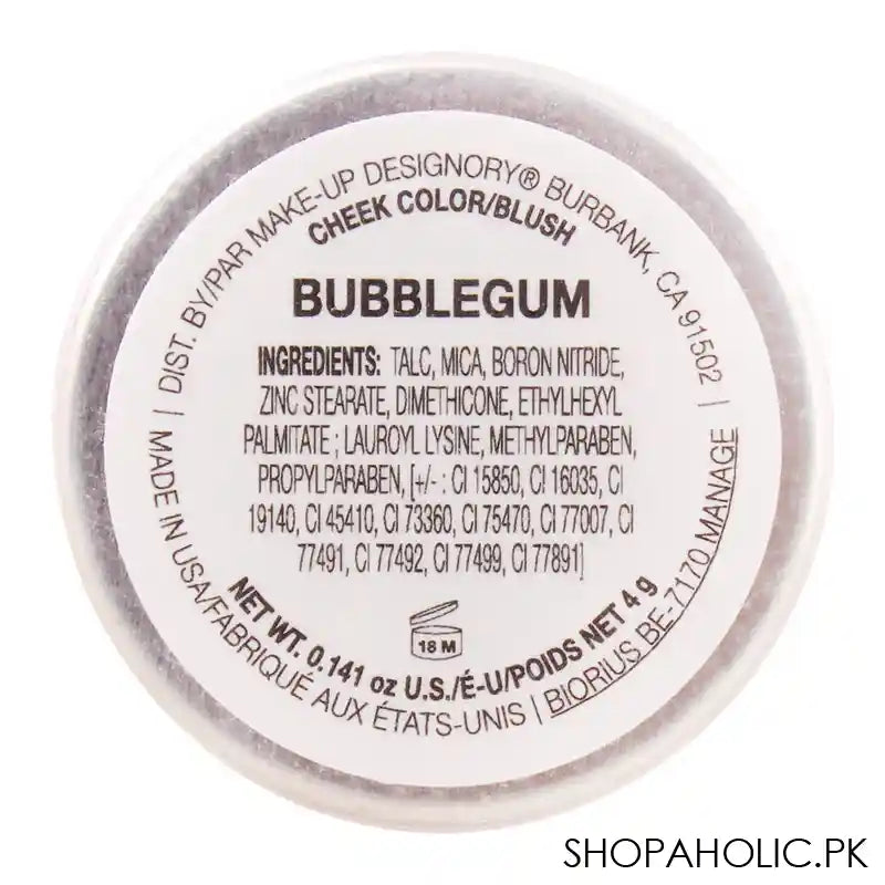 MUD Makeup Designory Cheek Color Blush Refill, Bubblegum - Image 4