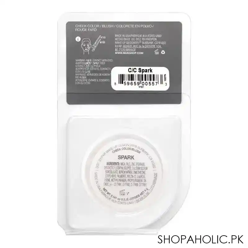 mud makeup designory cheek color blush refill, spark image3