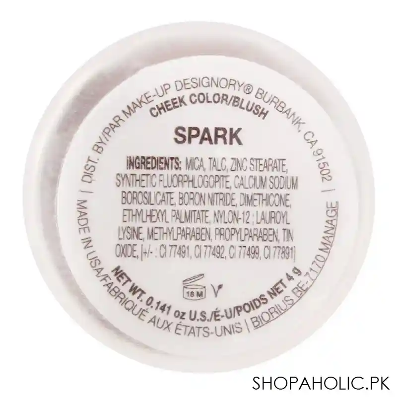 mud makeup designory cheek color blush refill, spark image5