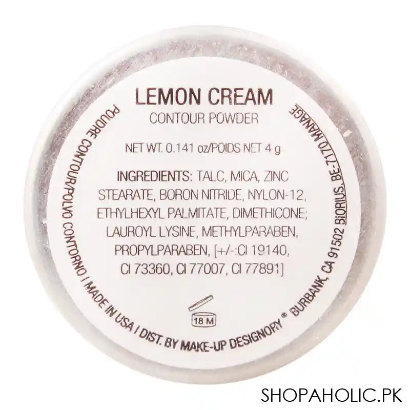 MUD Makeup Designory Contour & Highlighter Powder Refill, Lemon Cream - Image 5