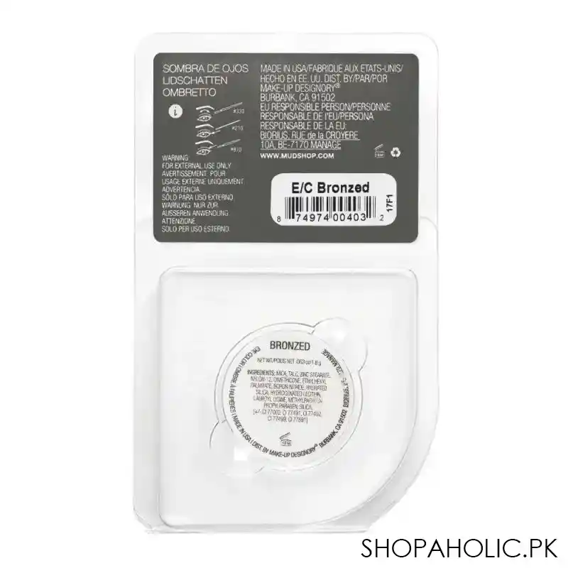 mud makeup designory eye color refill, bronzed image2