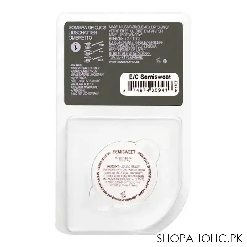 mud makeup designory eye color refill, semisweet image3