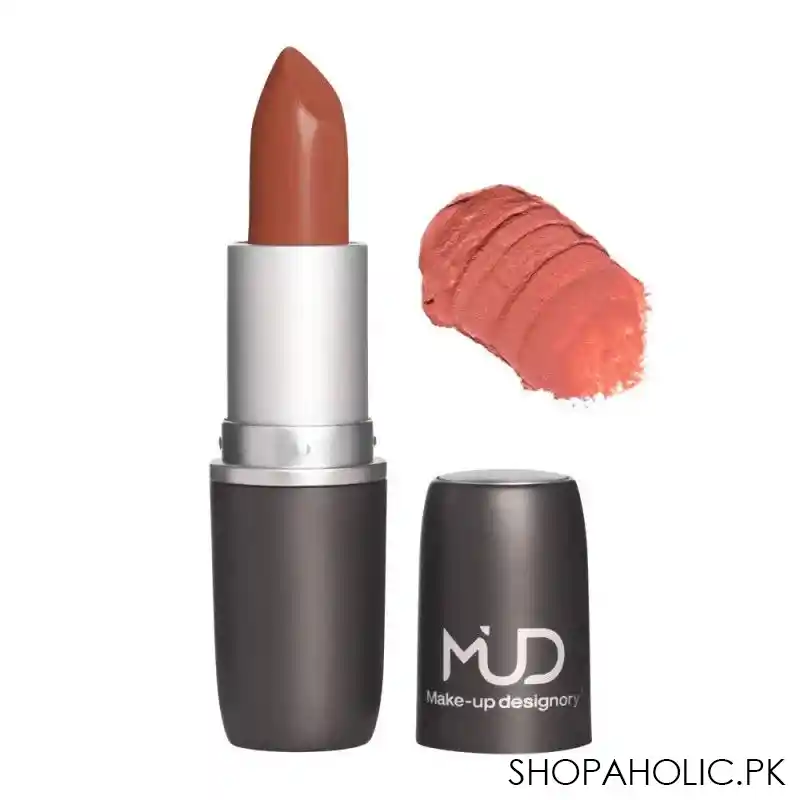 mud makeup designory satin lipstick, soleil main image