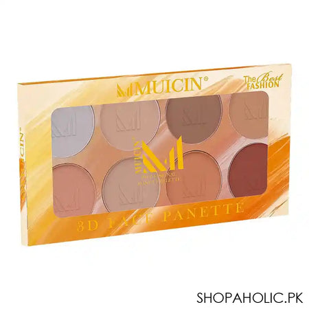 Muicin 3D Face Panette Contour Make Up Palette, 8-Pack - Main Image