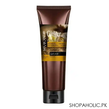 muicin ginger oil keratin treatment anti hair fall hair mask, 250ml main image