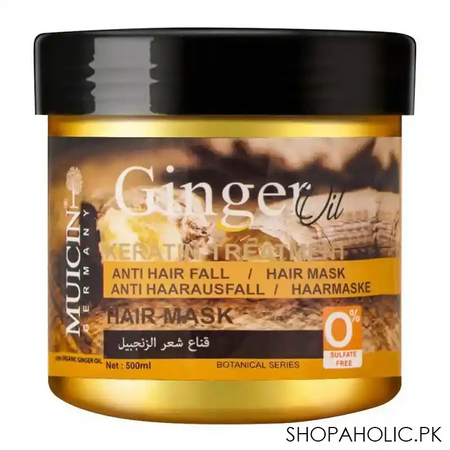 muicin ginger oil keratin treatment anti hair fall hair mask 500ml main image