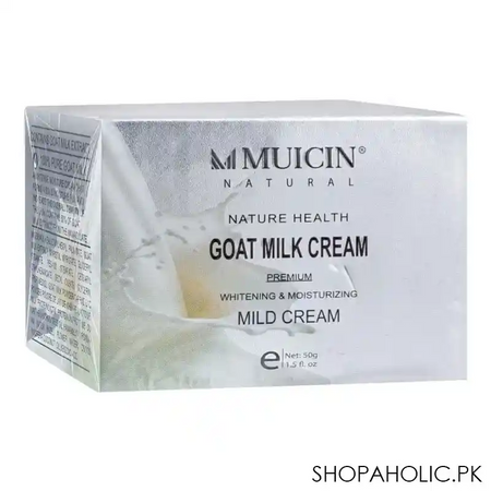 muicin goat milk whitening & moisturizing mild cream, premium, 50g main image