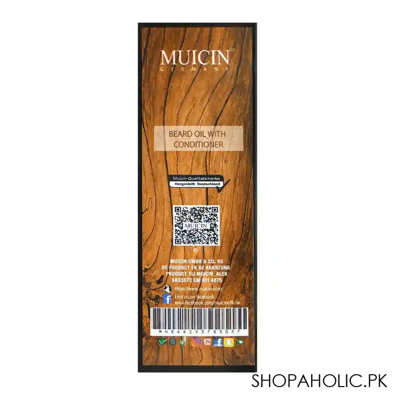 Muicin Hiar Growth Legendary Beard Oil With Conditioner, 60ml - Image 3