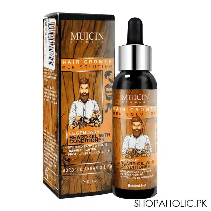 Muicin Hiar Growth Legendary Beard Oil With Conditioner, 60ml - Main Image