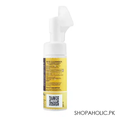 muicin hydrating rice extract gel foaming bubble cleanser, 150ml image2