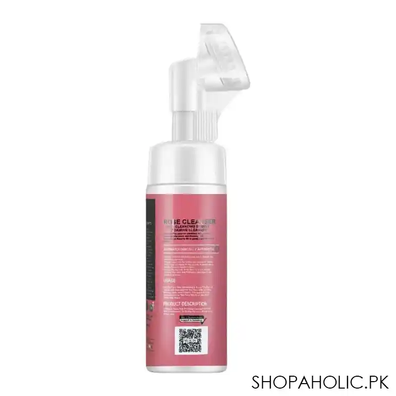 muicin hydrating rose petal gel foaming bubble cleanser, 150ml image2