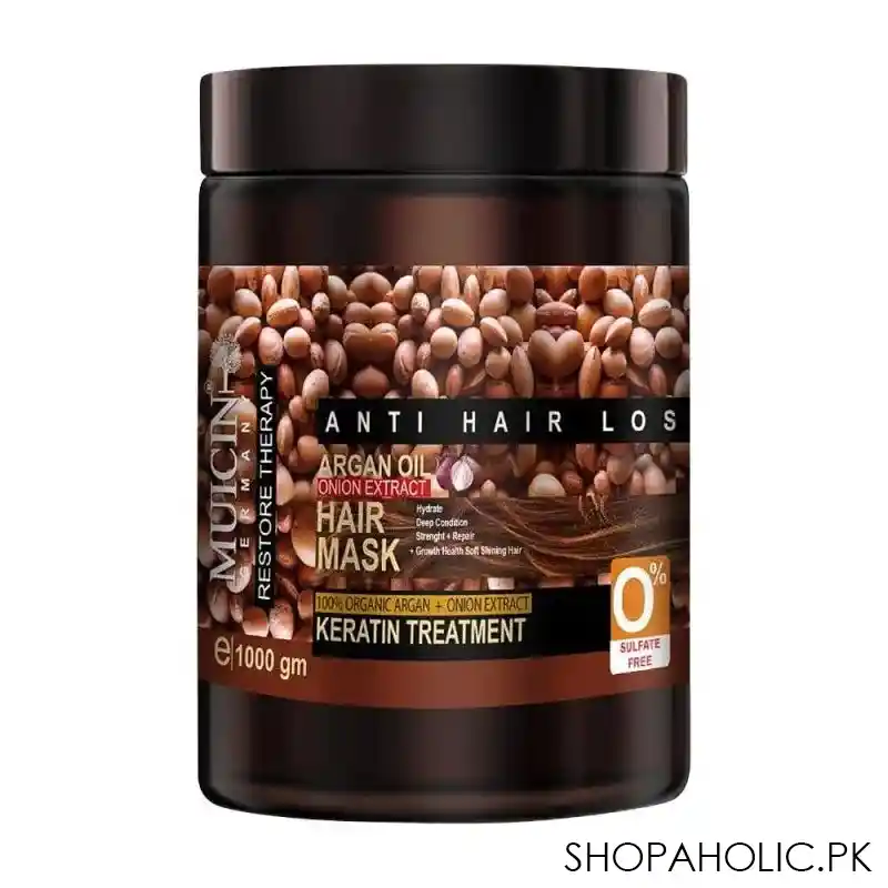 muicin keratin treatment argan oil onion extract anti hair loss hair mask, 1000g main image