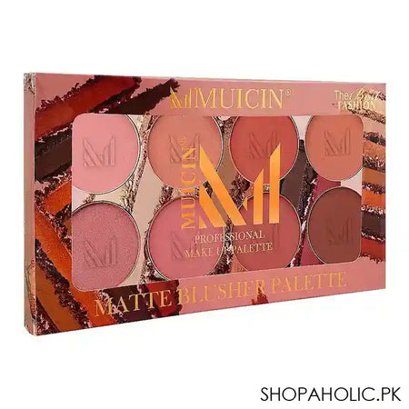 Muicin Matte Blusher Make Up Palette, 8-Pack - Main Image
