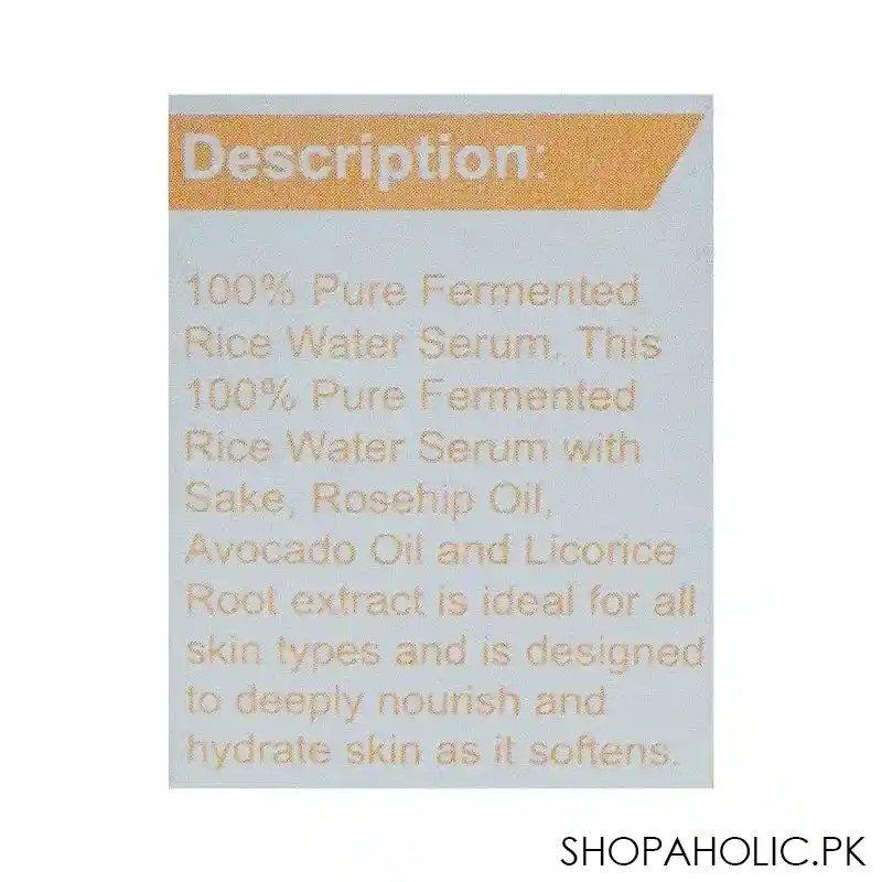 muicin rice fairer & flawless skin serum, for fairer & flawless skin, 30ml image4