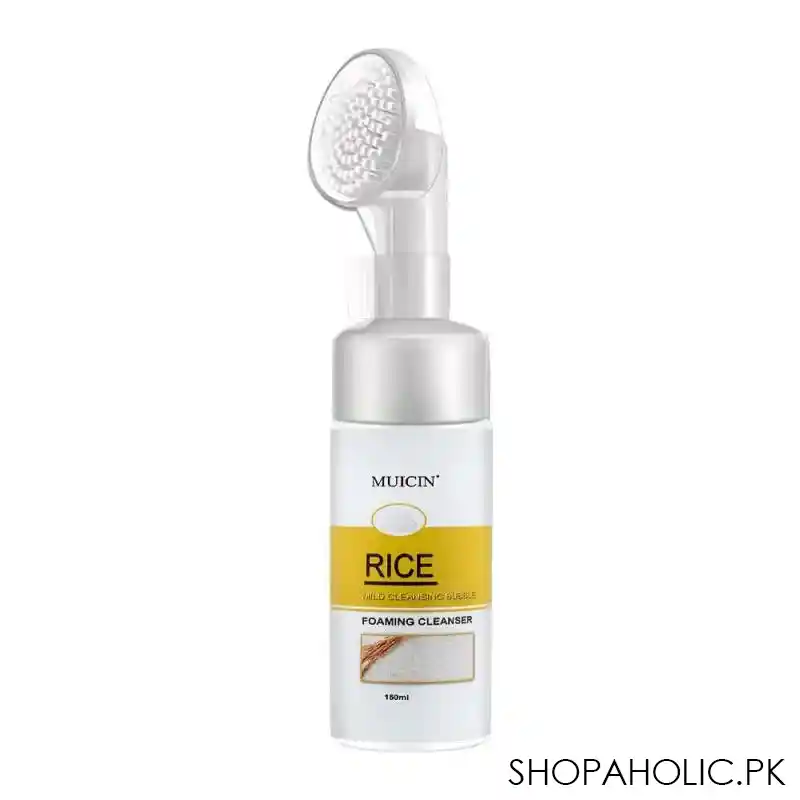 muicin rice mild bubble foaming face cleanser, 120ml main image