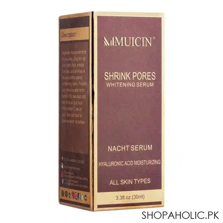 muicin shrink pores whitening nacht serum, 30ml main image