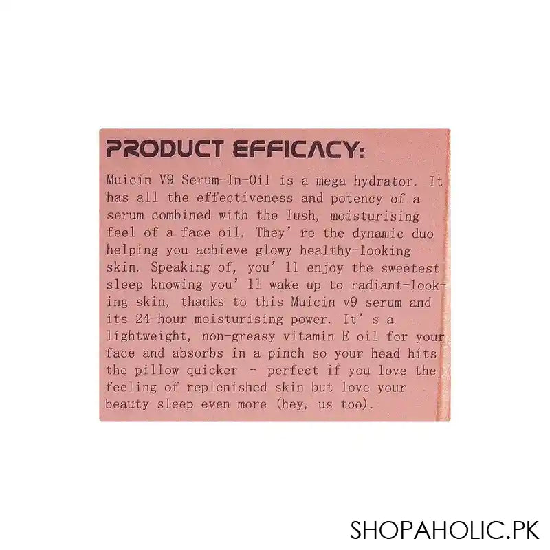 Muicin V9 Pinkish Glow Acne Control Rice + Tea Tree Serum, All Skin Types, 15ml - Image 3