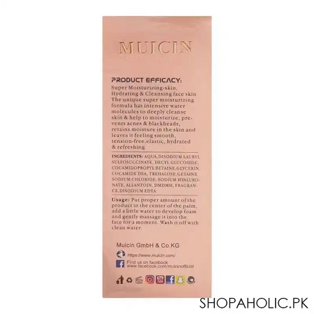 muicin v9 pinkish glow acne control spf 40 all skin type face wash, all skin types, 100g image2