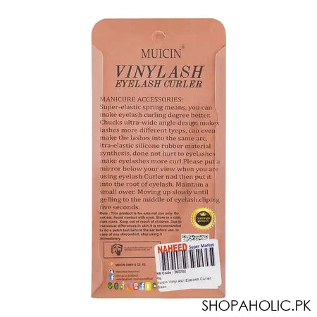 Muicin Vinyl Ash Eyelash Curler, Black - Image 3