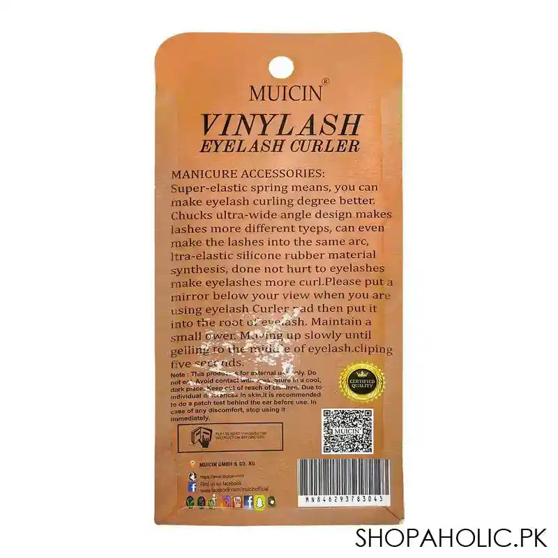 Muicin Vinyl Ash Eyelash Curler, White - Image 2