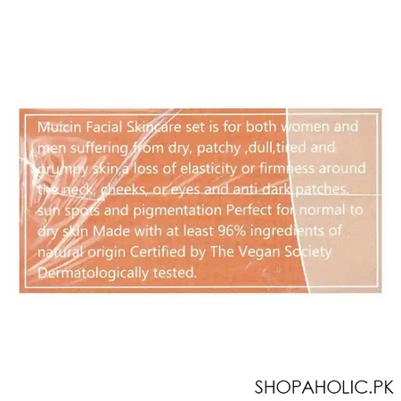 muicin vitamin c anti aging skin care facial kit, for all skin types image2