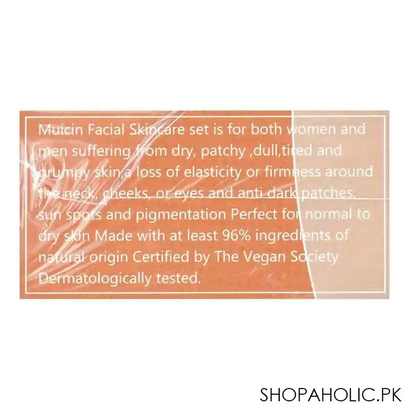 muicin vitamin c anti aging skin care facial kit, for all skin types image2