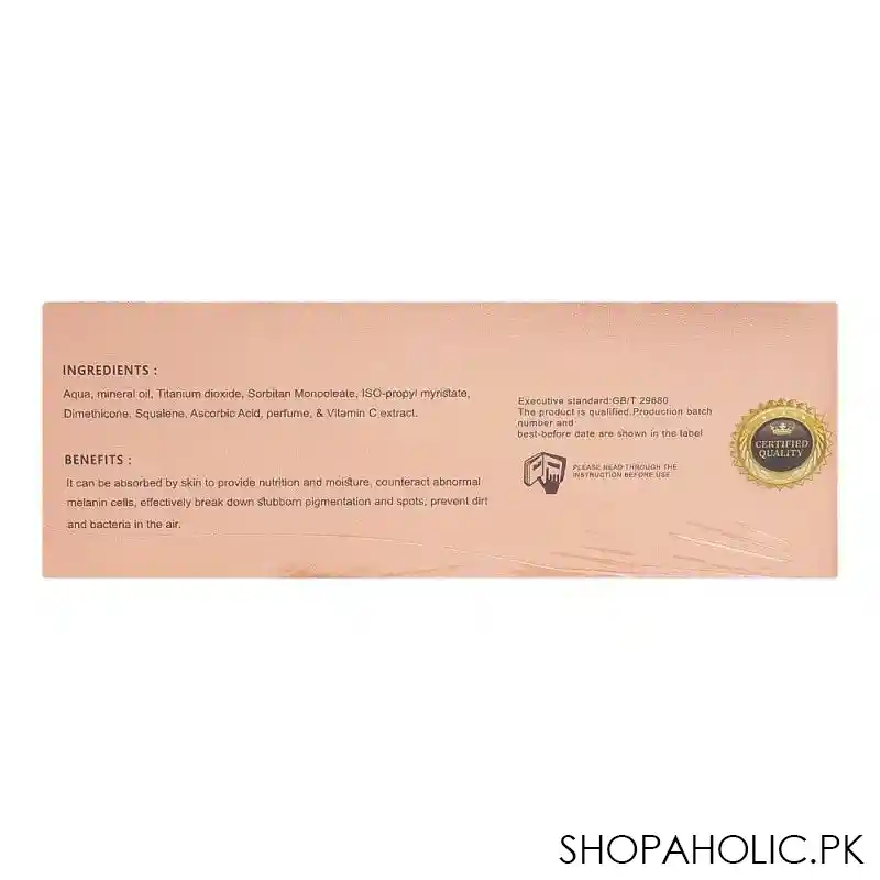 muicin vitamin c waterproof whitening cc foundation, all skin types, 50g image2