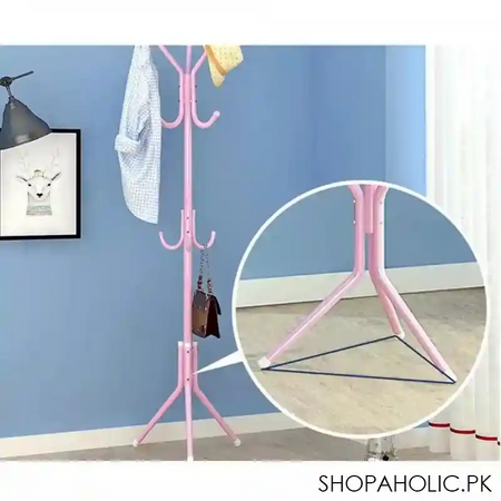 multi hook metal coat hat storage racks image3