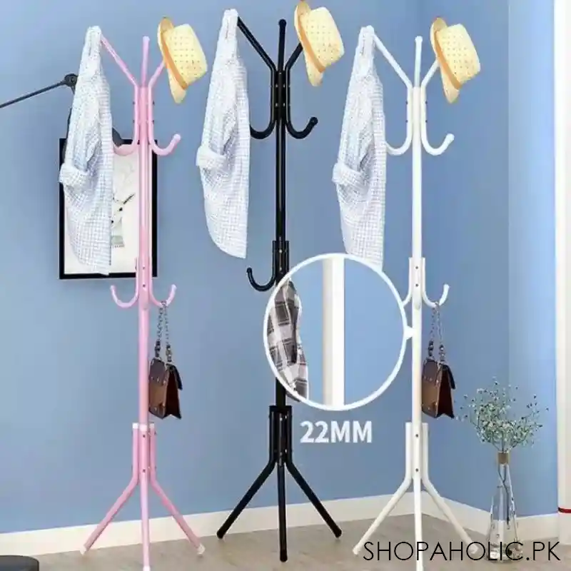 multi hook metal coat hat storage racks image4