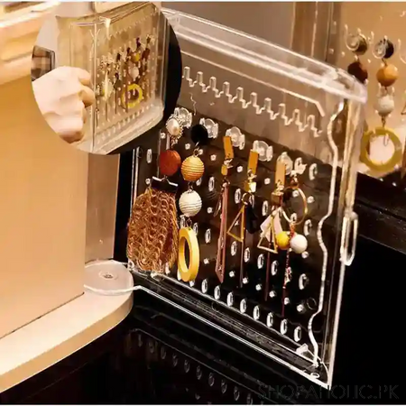 multi layer cosmetic storage box large capacity dressing table organizer image4
