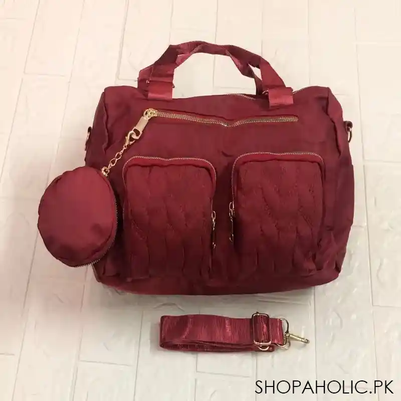 multi pockets hand bag image3