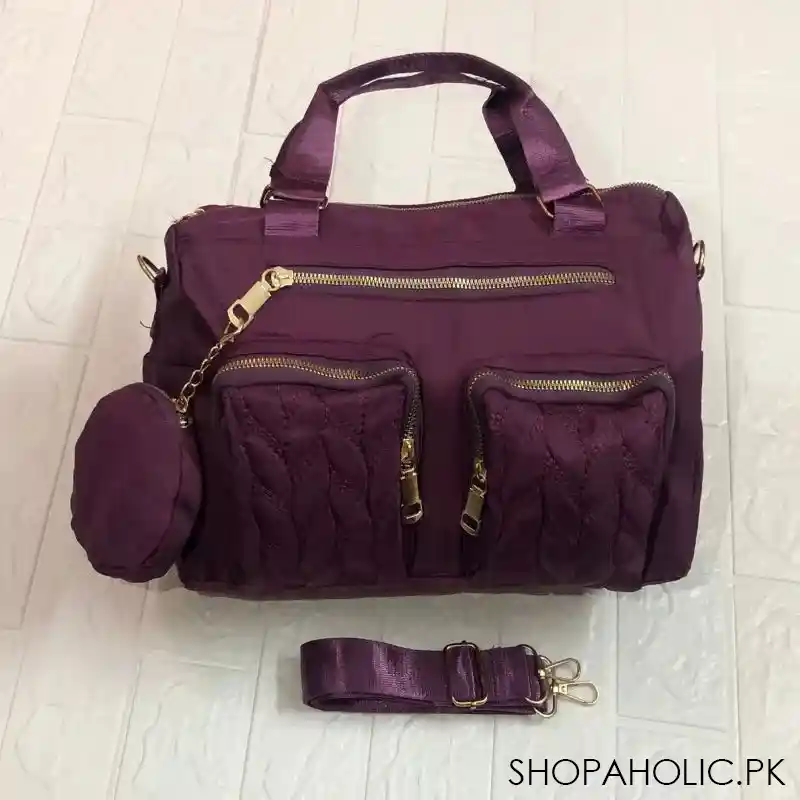 multi pockets hand bag image4