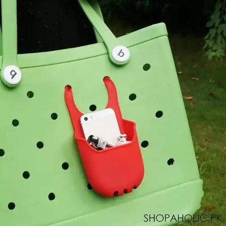 multi purpose silicone hanging bogg pouch image5