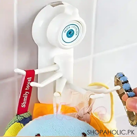 multi purpose wall suction 6 hook hanger image2