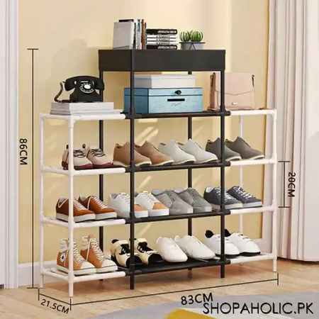 multifunction 4 layer shoe rack organizer (yh 9803) main image