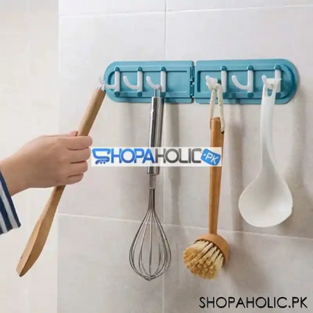 multifunction self adhesive plastic folding corner 6 hooks image6