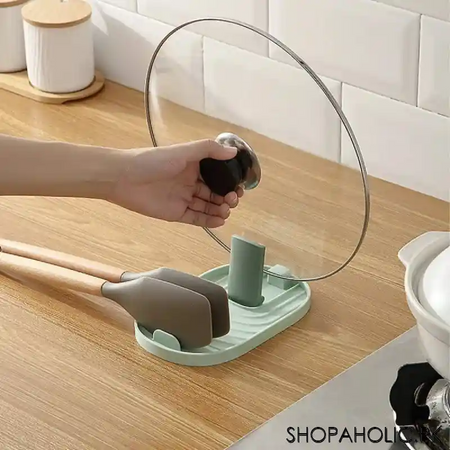 multifunction spoon rest and pot lid holder main image