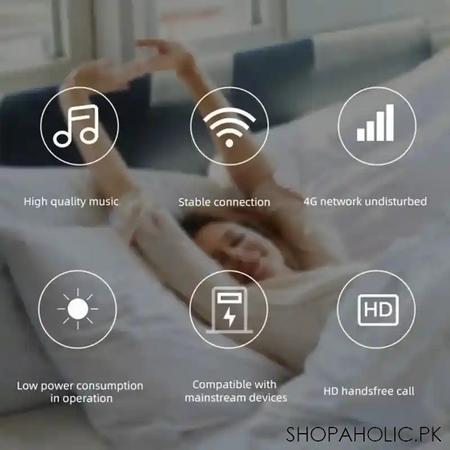 multifunctional desktop alarm clock with bluetooth speaker image4