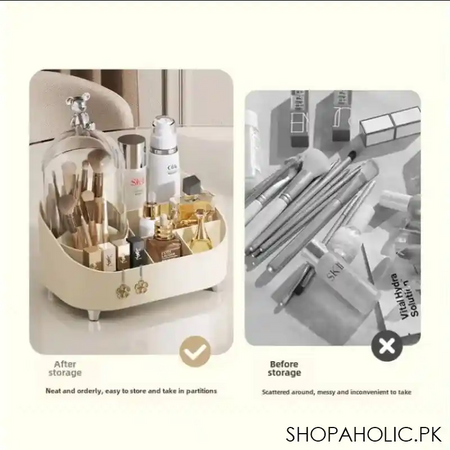 multifunctional makeup brush and cosmetic organizer image2