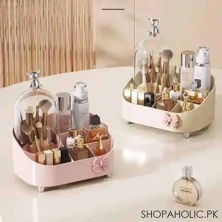 multifunctional makeup brush and cosmetic organizer image3