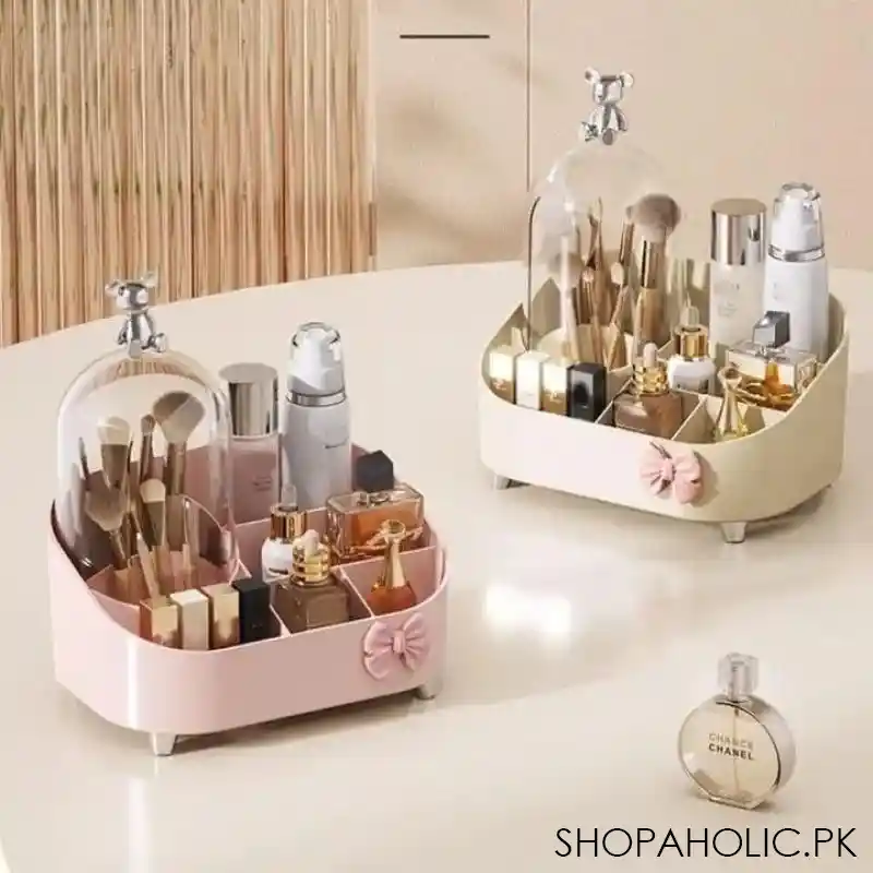 multifunctional makeup brush and cosmetic organizer image3
