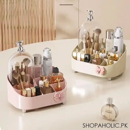 multifunctional makeup brush and cosmetic organizer image4