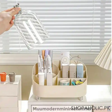multifunctional makeup brush and cosmetic organizer image5
