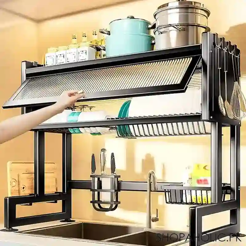 Buy Multifunctional Over The Sink Kitchen Storage Rack – Shopaholic.pk